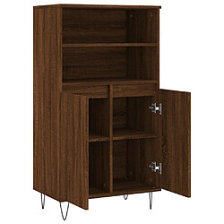 Acheter vidaXL Buffet haut Chêne marron 60x36x110 cm Bois d'ingénierie