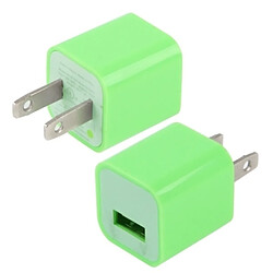 Wewoo Pour iPad, iPhone, Galaxy, Huawei, vert Xiaomi, LG, HTC et autres smartphone, appareils rechargeables US Plug USB Chargeur,