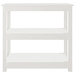 Acheter vidaXL Table console Blanc 80x40x74 cm Bois massif de pin