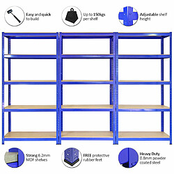 Acheter Monstershop Monster Racking T-Rax Rayonnage Étagère Robuster, Bleu, 75cm L, 30cm P