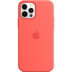 Apple Coque en silicone MagSafe pour l'iPhone 12 (Pro) - Pink Citrus APPLE Coque en silicone MagSafe pour iPhone 12 et 12 Pro