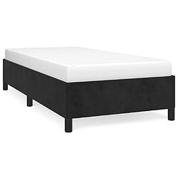 vidaXL Cadre de lit sans matelas noir 80x200 cm velours