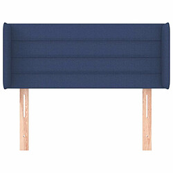 Avis Maison Chic Tête de lit scandinave avec oreilles,meuble de chambre Bleu 83x16x78/88 cm Tissu -MN46607