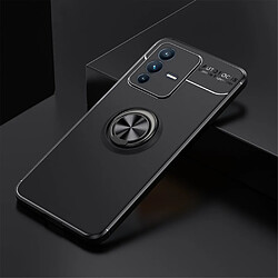 Coque en TPU anti-salissure anti-empreinte digitale avec béquille, noir pour votre Vivo S12 Pro