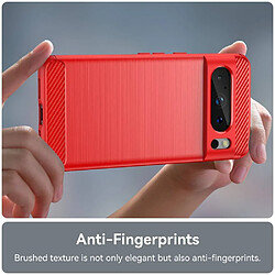 Acheter Htdmobiles Coque pour Google Pixel 8 Pro 5G - housse etui silicone gel carbone + film ecran - ROUGE