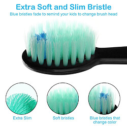 Universal Brosse à dents électrique pour enfants, micro-brosse à dents à ultrasons automatique, nettoyage des dents, brosse à dents pour enfants(Jaune) pas cher