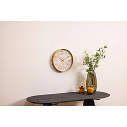 Atmosphera, Createur D'Interieur Horloge effet patiné - Diam 30 cm - Gris et doré