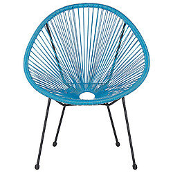 Acheter Beliani Chaise de jardin ACAPULCO II Bleu