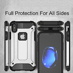 Wewoo Coque renforcée noir pour iPhone X Armure Magique TPU + PC Combination Case