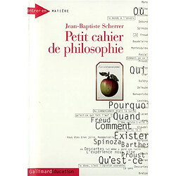 Petit cahier de philosophie. Vol. 1