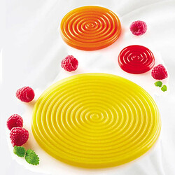 Acheter 2 trous Spirale Forme Moules de Décoration de Gâteau Outils Ustensiles de Cuisson Dessert Gâteau Mousse Moule Rouge