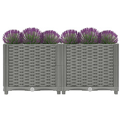 Avis Maison Chic Jardinière,Lit surélevé - Bac à fleurs - pot de fleur 80x40x38 cm Polypropylène -GKD25198