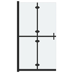 vidaXL Paroi de douche pliable Verre ESG dépoli 120x190 cm