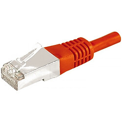 DEXLAN Cordon RJ45 catégorie 6A F/UTP rouge - 0,15 m