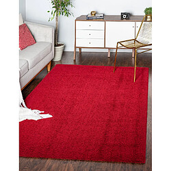 Hadorn Tapis shaggy 185x125 rouge Luzern