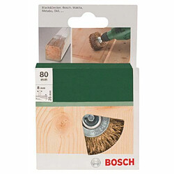 Bosch 2609256541 Brosse de cérusage pour Perceuse Fils ondulés laitonnés 8 x 80 mm