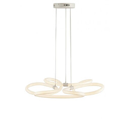 Fan Europe Suspension LED intégré Heaven 1 ampoule Métal,Diffuseur acrylique blanc