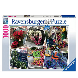 Ravensburger Puzzle Paysage Urbain 1000 pièces Fleurs Flash New York City Soft Click Multicolore pas cher