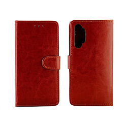 Avis Wewoo Housse Coque Pour OPPO Realme XT / X2 Crazy Horse Texture de protection en cuir à rabat horizontal avec support et fentes cartes et portefeuille et cadre photo marron