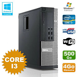 PC Dell Optiplex 7010 SFF Core I3 3.1GHz 4Go Disque 500Go DVD Wifi W7 - Occasion