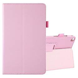 Wewoo Housse Coque Étui en cuir à rabat horizontal Texture Litchi avec support pour Galaxy Tab A8.0 T290 rose