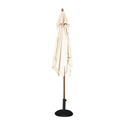 Parasol de Terrasse Professionnel Carré à Poulie de 2,5 m Écru - Bolero