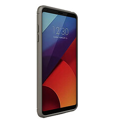 Wewoo Coque gris pour LG G6 Texture de fibre de carbone brossé Antichoc TPU Housse de protection