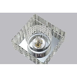 Acheter Inspired Downlight encastré carré G9 motif cube chrome poli, cristal