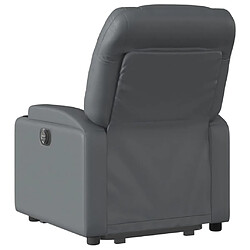 Acheter vidaXL Fauteuil inclinable électrique gris similicuir