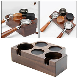 Porte-filtre à Café Tamper Support En Bois Espresso Tamper Mat Stand 5 Trous 58mm pas cher