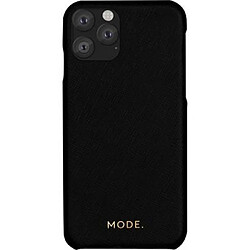 Apple MODE Coque pour iPhone 11 Pro Max Rigide London en cuir Noir