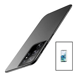 PHONECARE Kit Film Verre Trempé Curved + Coque SlimShield pour Samsung Galaxy S23 Ultra - Noir