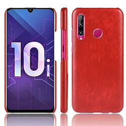 Wewoo Coque Antichoc Litchi Texture PC + étui en PU pour Huawei Honor 10i / 20i rouge