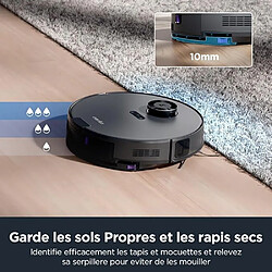 Avis Eureka E10s Robot Aspirateur Laveur avec Station sans Sac Vidage Automatique, Noir