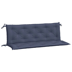 Maison Chic Coussins Confort,Coussins de banc de jardin lot de 2 bleu marine 150x50x7 cm -GKD87476