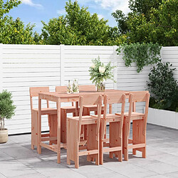 Maison Chic Table de bar et chaises d'extérieur 7 pcs,Ensemble de bar de jardin pour relax bois massif douglas -GKD126751