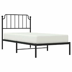 Avis Maison Chic Cadre/structure de lit métal et tête de lit pour adulte - Lit Moderne Chambre noir 90x190 cm -MN84815