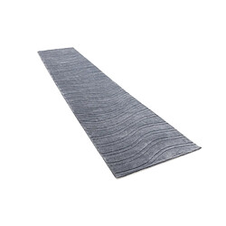 Vidal Tapis de couloir en laine 396x79 gris Darya