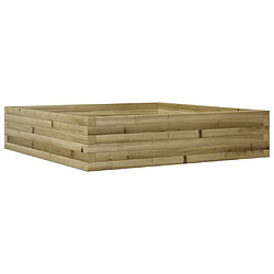 vidaXL Jardinière 100x100x23 cm bois de pin imprégné