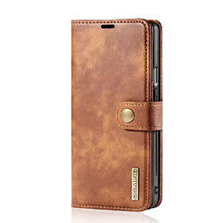 Dg.Ming Etui en PU + TPU Détachable 2-en-1 marron pour votre OnePlus 9 Pro