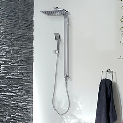 Avis Wirquin Colonne de douche murale Design carrée Tete orientable douchette Salle de bain