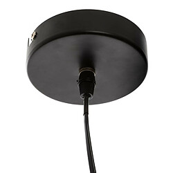 Avis Pegane Lampe suspendue, Suspension luminaire coloris beige et métal noir - diamètre 36 x Hauteur 38 cm