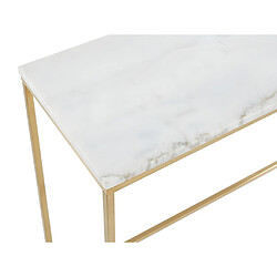 Acheter Console design ARETHA - Marbre et Métal - Blanc et Doré de Pascal MORABITO