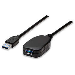 Manhattan 5m USB 3.0 câble USB USB A Noir