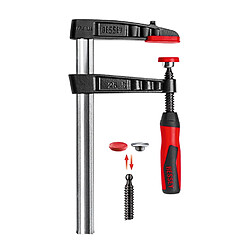 Bessey - Presse à vis en fonte malléable avec poignée bi-matière TG 200/80 - TG20B8-2K