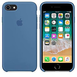 Universal Étui en silicone Apple bleu denim pour iPhone 7 et 8