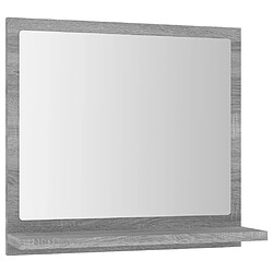 vidaXL Miroir de bain Sonoma gris 40x10,5x37 cm Bois d'ingénierie