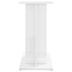 Acheter vidaXL Support d'aquarium blanc brillant 60x30x60 cm bois d'ingénierie