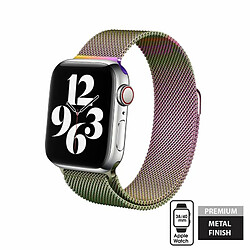 Crong Milano Acier pour Apple Watch 38/40/41mm (Iridescent)