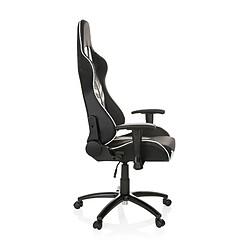 Chaise gaming / Chaise de bureau LEAGUE PRO simili cuir noir / blanc hjh OFFICE pas cher